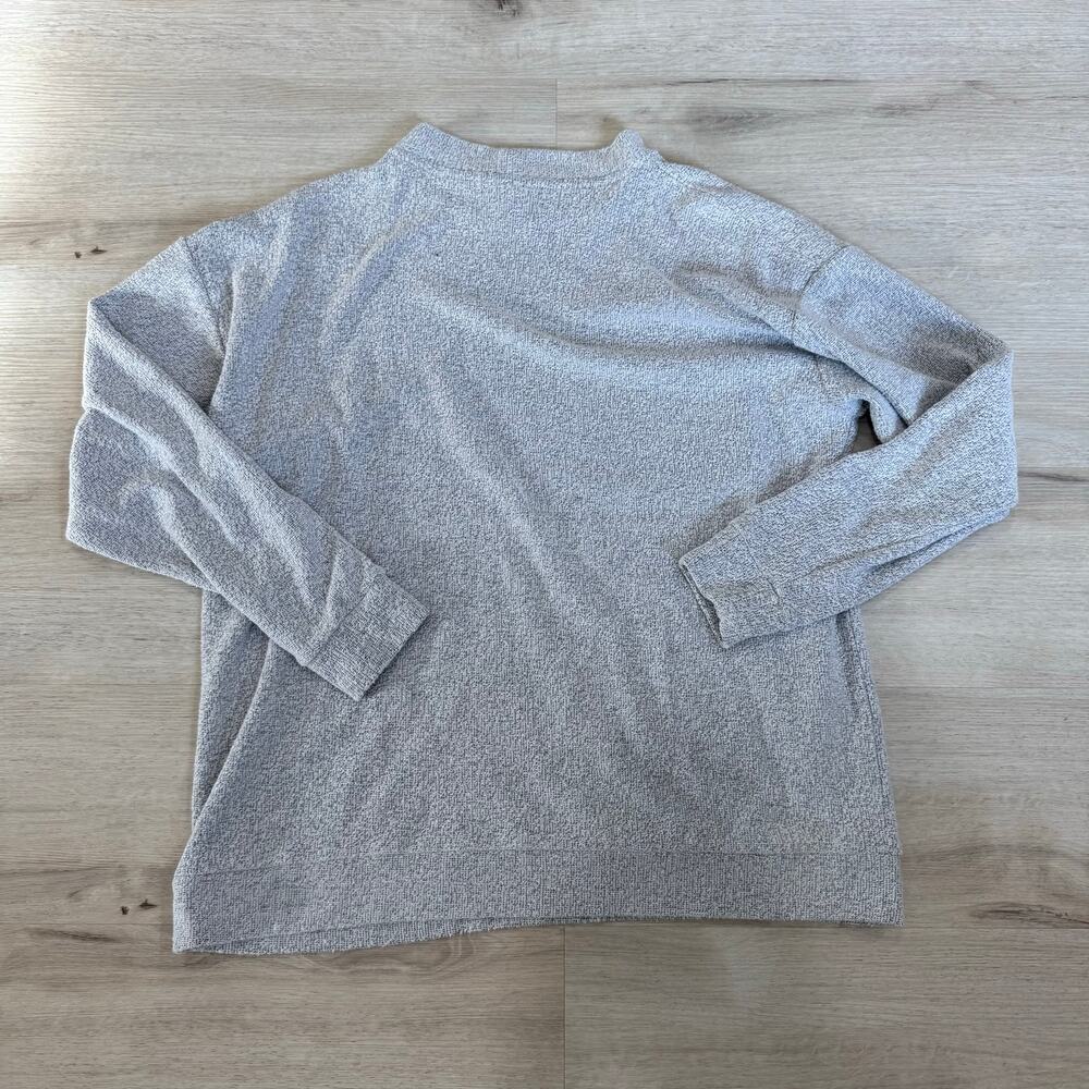 Victoria's Secret PINK Stadium Mock Neck Pullover Sweatshirt Grey Size Medium - Picture 4 of 6